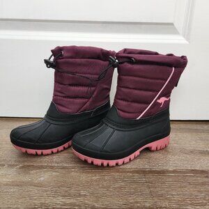 NWOT KangaROOS Little Kids Snow Shoes | US Size 13 Maroon & Pink